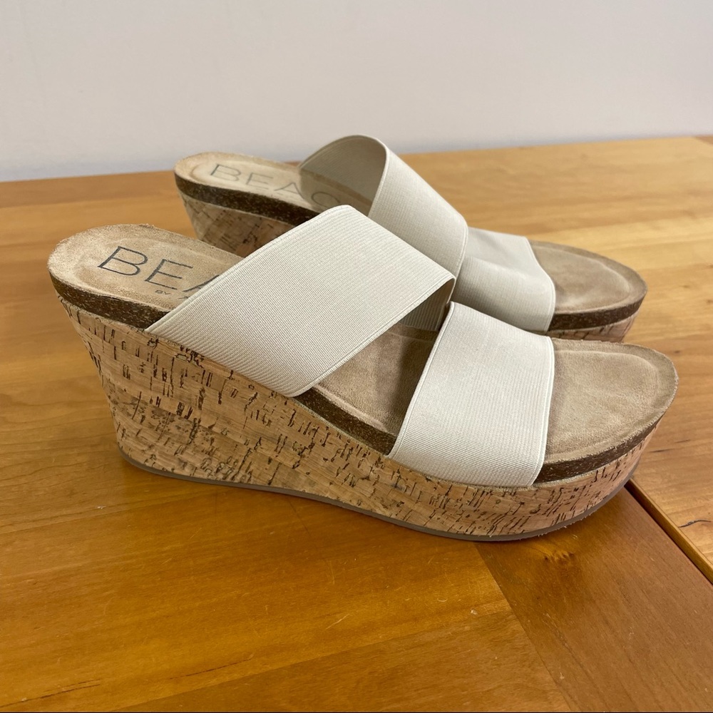 Matisse White Platform Wedge Sandals